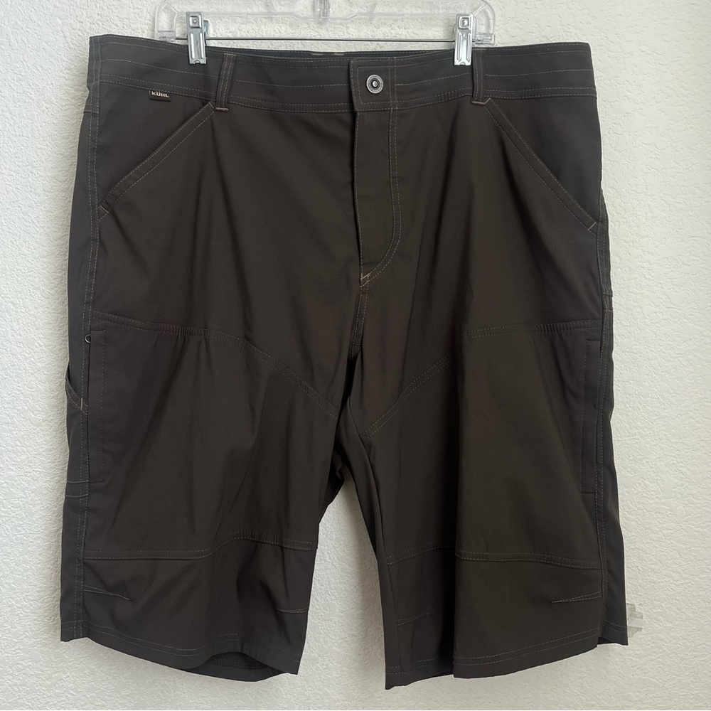 KUHL Mens Renegade Cargo Shorts Brown Olive Mens Sz 40